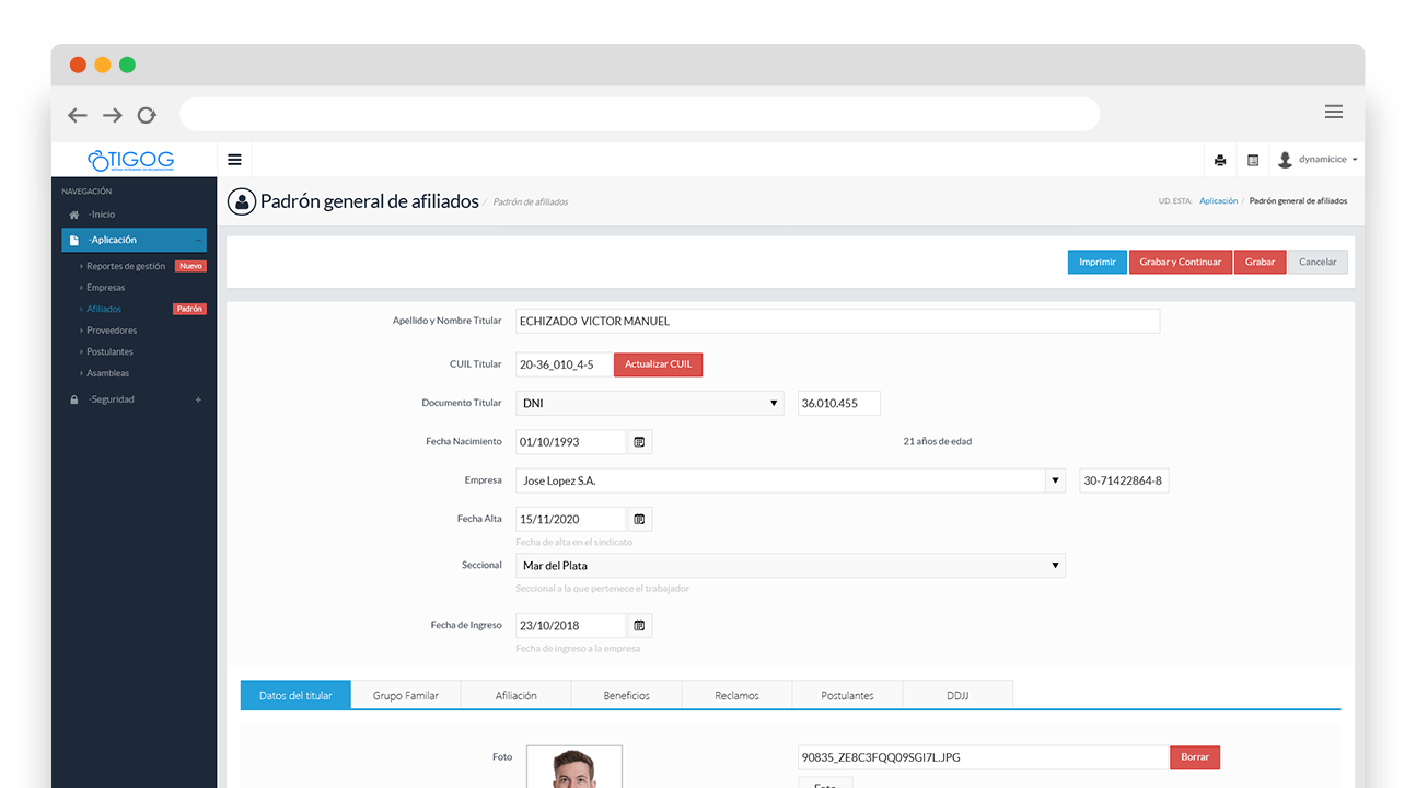 Gestión de Afiliados Gestión de Afiliados